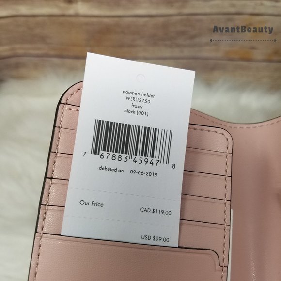 Kate Spade Frosty Penguin Passport Holder Leather - Picture 9 of 9